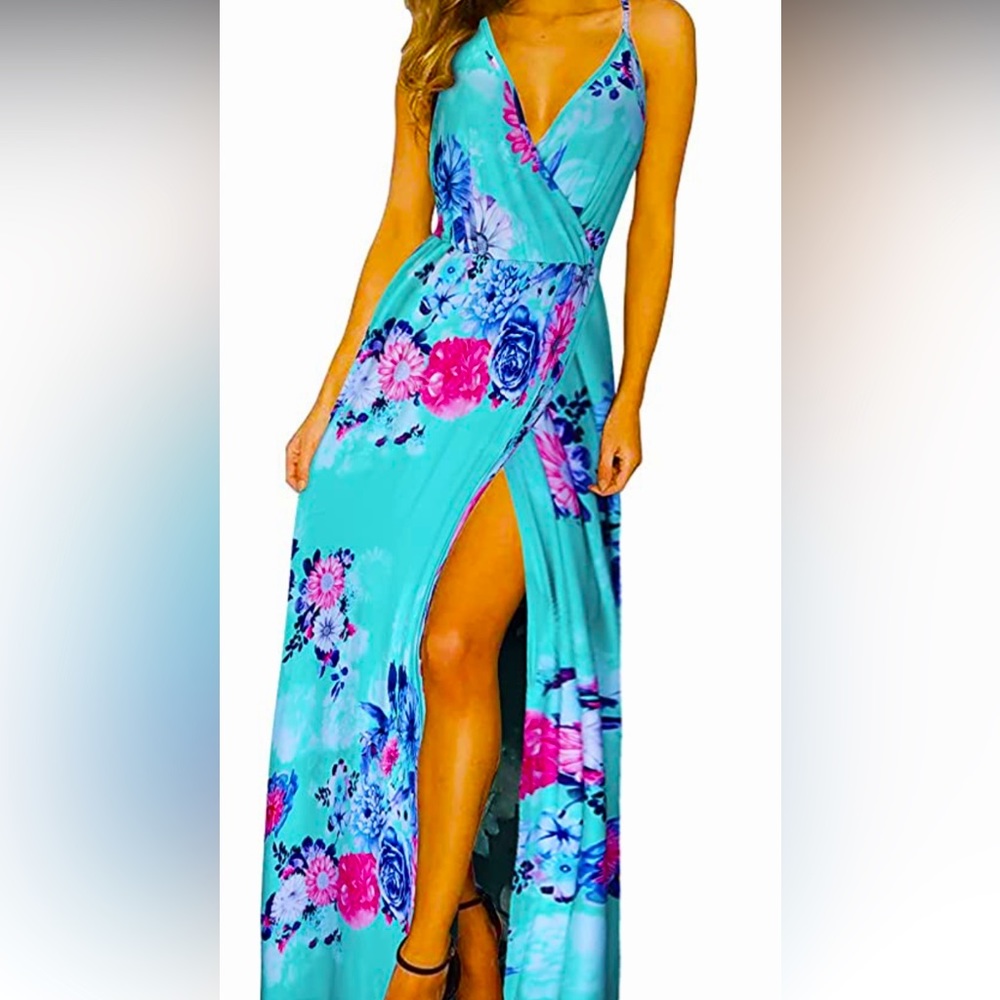 Women’s summer  V neck dress Size M
